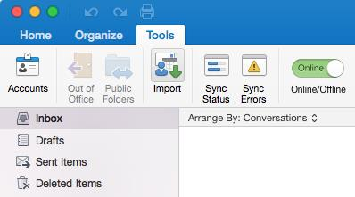 Import entry via Tools top window utility menu path