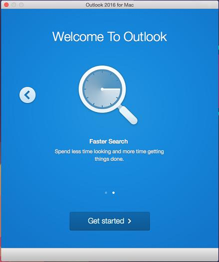 First time configuration welcome slider wizard screen