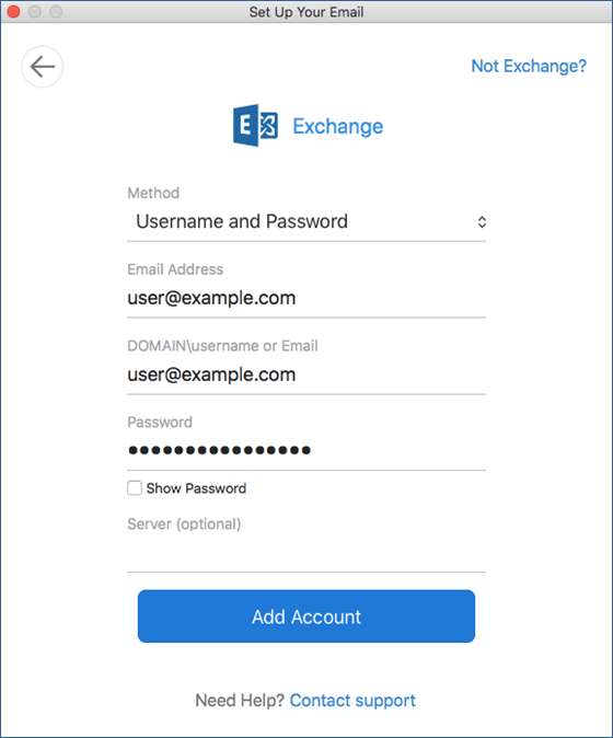Account Server Matrix Configuration Mapping Panel