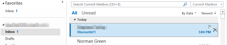 Drag email to desktop illustration